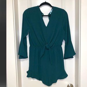 Green Romper, Women's Medium (M)